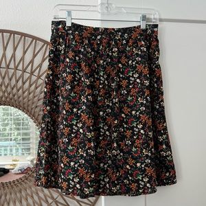 J. Crew Fall Floral Skirt